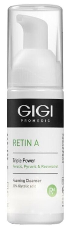 GiGi Очищающий мусс для лица Тройная Сила Retin A Triple Power Foaming Cleanser Мусс 50мл