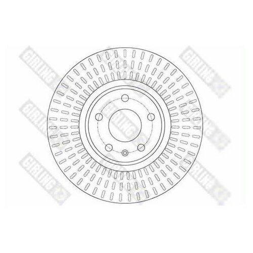 фото Диск тормозной ауди/audi a4/a5 07-/a6/a7 10-/q5 08- передний вент.d 320мм. girling арт. 6061481