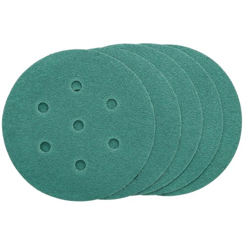 Круг шлифовальный FASTER TOOLS 125 мм на липучке P80 (5 штук)