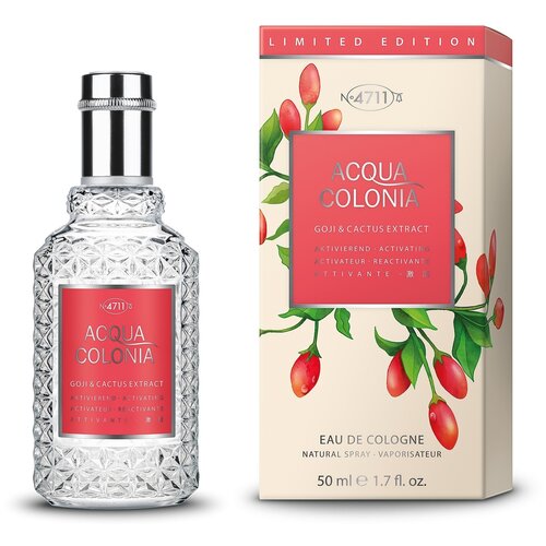 4711 Acqua Colonia Activating - Goji & Cactus Extract Одеколон 50 мл эликсир для похудения в стекле ягоды годжи шиповник крапива зверобой арония витамин с 50 мл