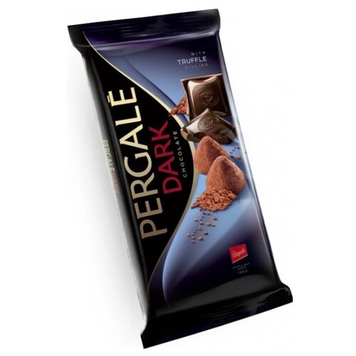 Шоколад Pergale темный с трюфельной начинкой, 100 г