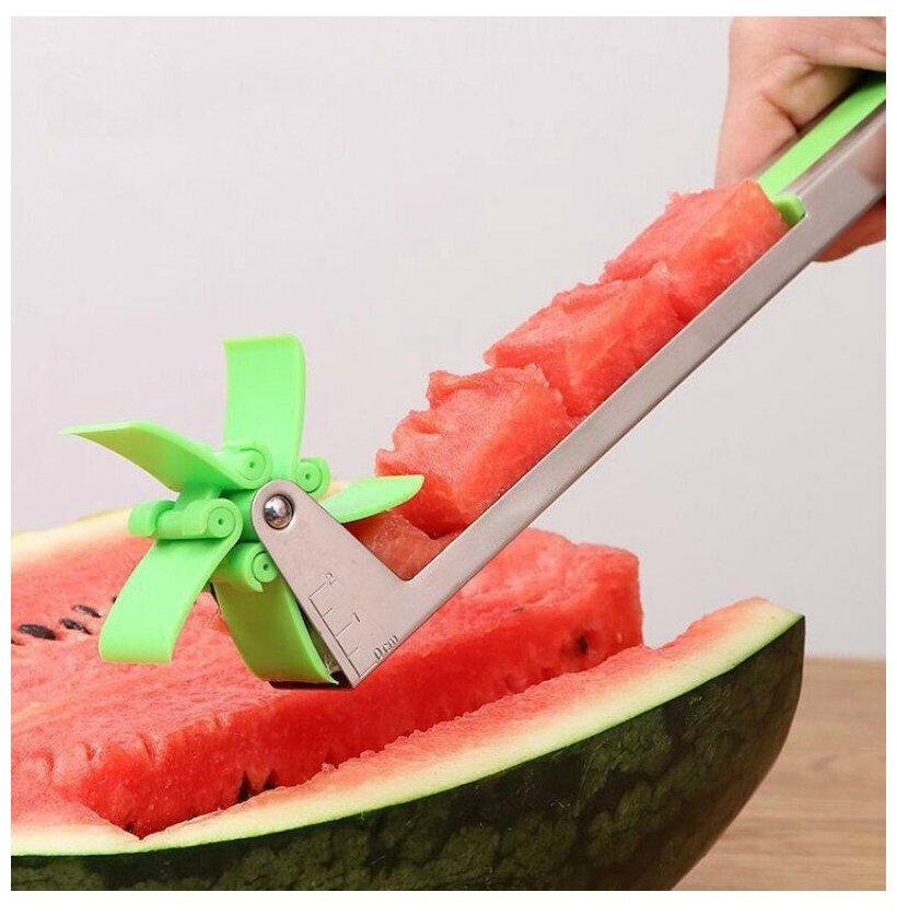 Нож для фигурной резки арбуза и дыни / Кухонный нож для овощей и фруктов - фотография № 6