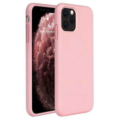 Силиконовая накладка без логотипа (Silicone Case) для Apple iPhone 11 Pro светло-розовый