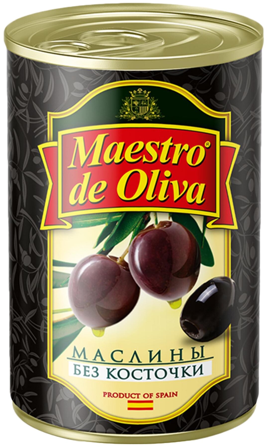 Maestro De Oliva Маслины в рассоле без косточки, 280 г