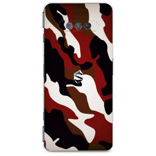 фото Силиконовый чехол "бордовый камуфляж" на xiaomi black shark 4s pro / сяоми блэк шарк 4s про case place