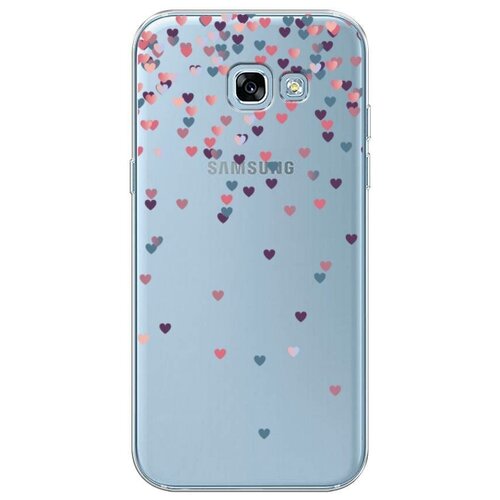 фото Чехол силиконовый samsung galaxy a5 2017 посыпка сердечки case place