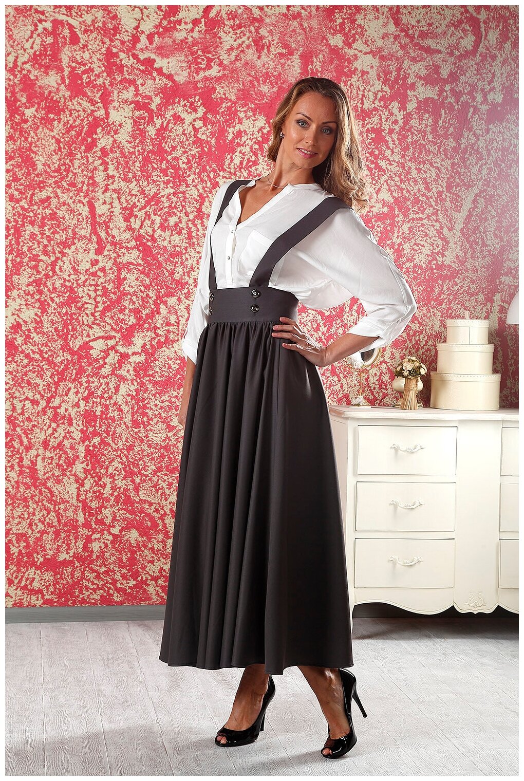 Юбка полусолнце на поясе - 87 фото