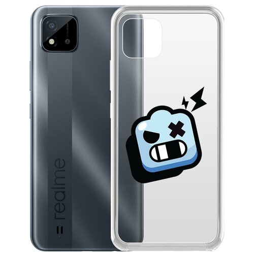 фото Чехол-накладка clear case brawl stars-роборубка для realme c11 krutoff group