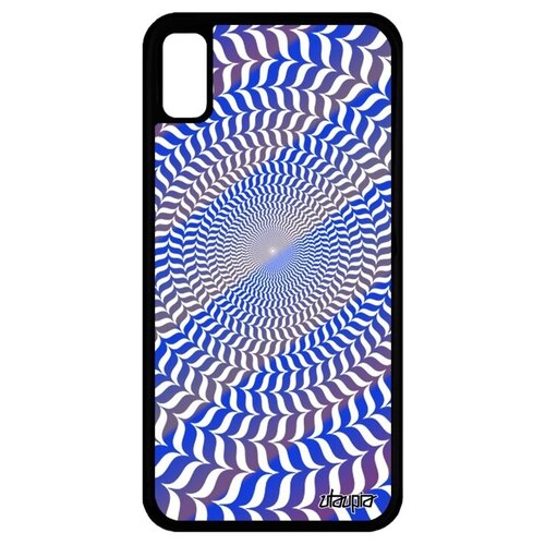 фото Защитный чехол на телефон // apple iphone xr // "иллюзия круга" дизайн эффект, utaupia, голубой