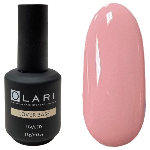 OLARI Базовое покрытие Cover Base, rose, 15 г olari базовое покрытие cover base romantic 15 г