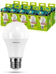 Комплект светодиодных лампочек ЛОН Ergolux LED-A60-15W-E27-3K