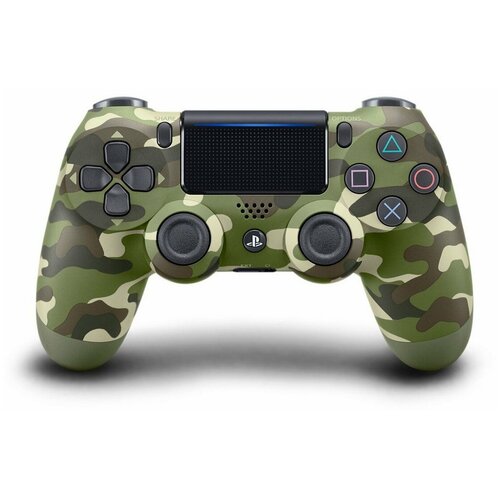 Беспроводной геймпад Sony DualShock 4 V2 Green Camouflage (CUH-ZCT2U)(Зеленый камуфляж) для PS4 геймпад для консоли playstation 4 dualshock 4 v2 midnight blue