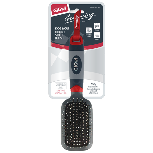 GiGwi Двухсторонняя массажная щетка 75497 0,15 кг 42595 (1 шт)