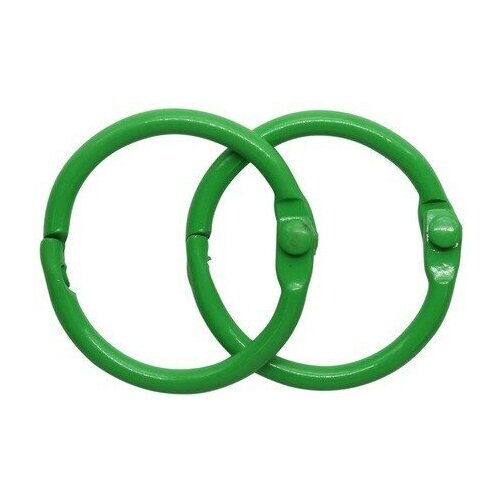 5AS-103 Кольца для альбомов 2,5 см (упак) 2 шт (зеленый)