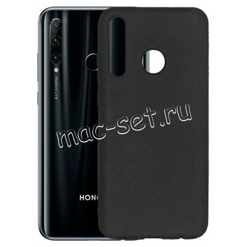 фото Матовый чехол mattecover для huawei honor 10i силиконовый черный