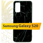 Стеклянный чехол для Samsung Galaxy A20S / Чехол для Самсунг Галакси А20 Эс Mix glass (Гранит) - изображение