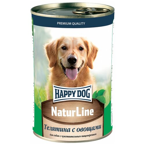 Happy Dog NaturLine Телятина с овощами (0.41 кг) (6 штук)