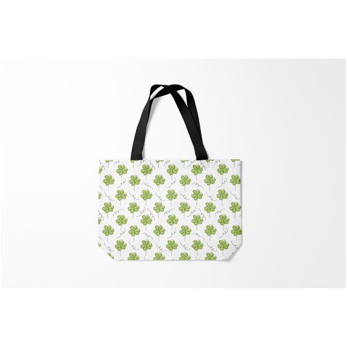 фото Сумка-шоппер / 46х35 см / праздники / день святого патрика клевер на burnettie