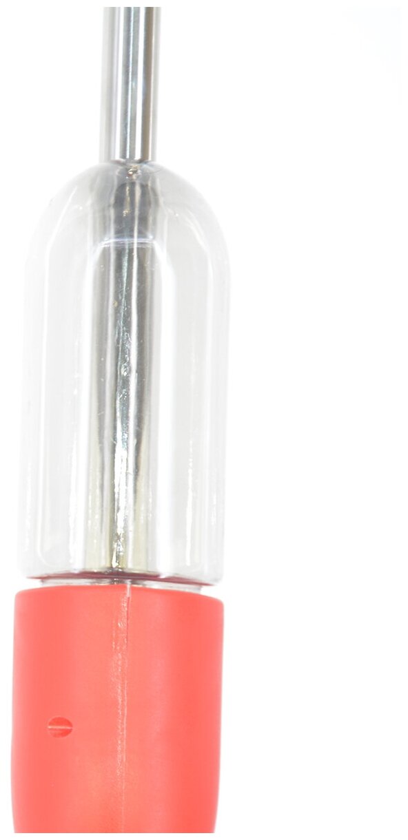 Швабра с дозатором воды на ручке и движущимися щётками, красный - фотография № 3