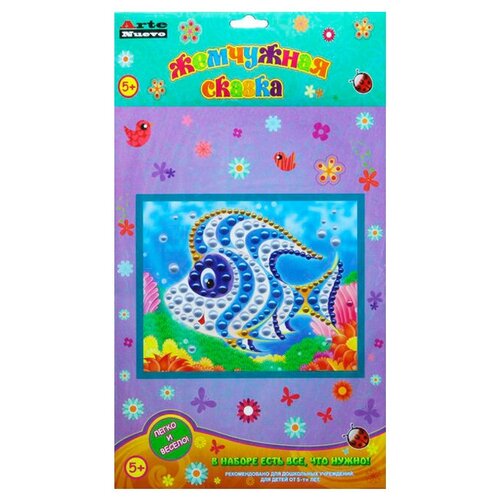 Мозаика жемчужная, 21*29 см Рыбка Жемчужная сказка Arte Nuevo ANMT-38 - 1 шт.