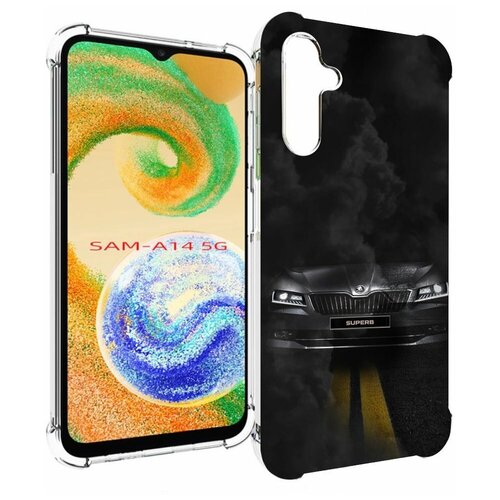 Чехол MyPads skoda шкода 1 для Samsung Galaxy A14 4G/ 5G задняя-панель-накладка-бампер чехол mypads skoda шкода 1 для samsung galaxy m04 задняя панель накладка бампер