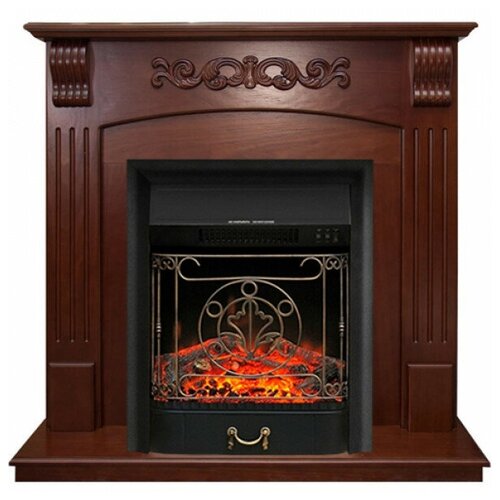 Угловой электрокамин Royal Flame Sorrento с очагом Majestic FX Black орех очаг для каминного портала royal flame royal flame majestic fx black