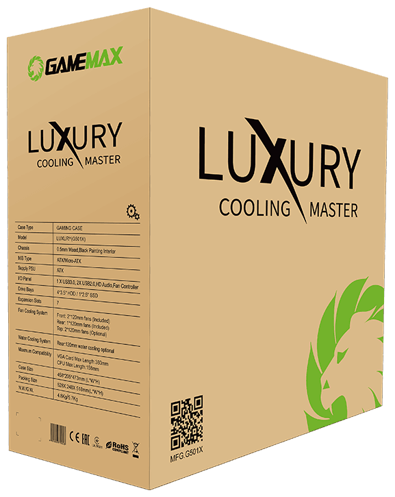 Корпус GameMax Luxury MFG G501X - фото №12