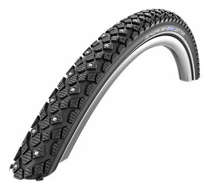 Покрышка SCHWALBE 26x1,75 (47-559) MARATHON WINTER PLUS(100шипов) Perf, SmartGuard, TwinSkin B/B+RT