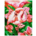 Картина по номерам «Розовый фламинго», GX23743 / 40х50 см / ТМ Цветной / Холст на подрамнике / Живопись по номерам - изображение