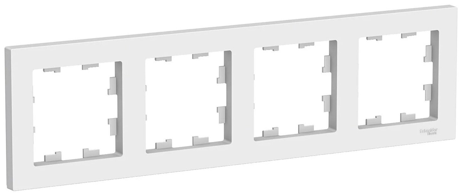 AtlasDesign Рамка 4-постовая ATN000104 универсальная белый (комплект 5 штук)
