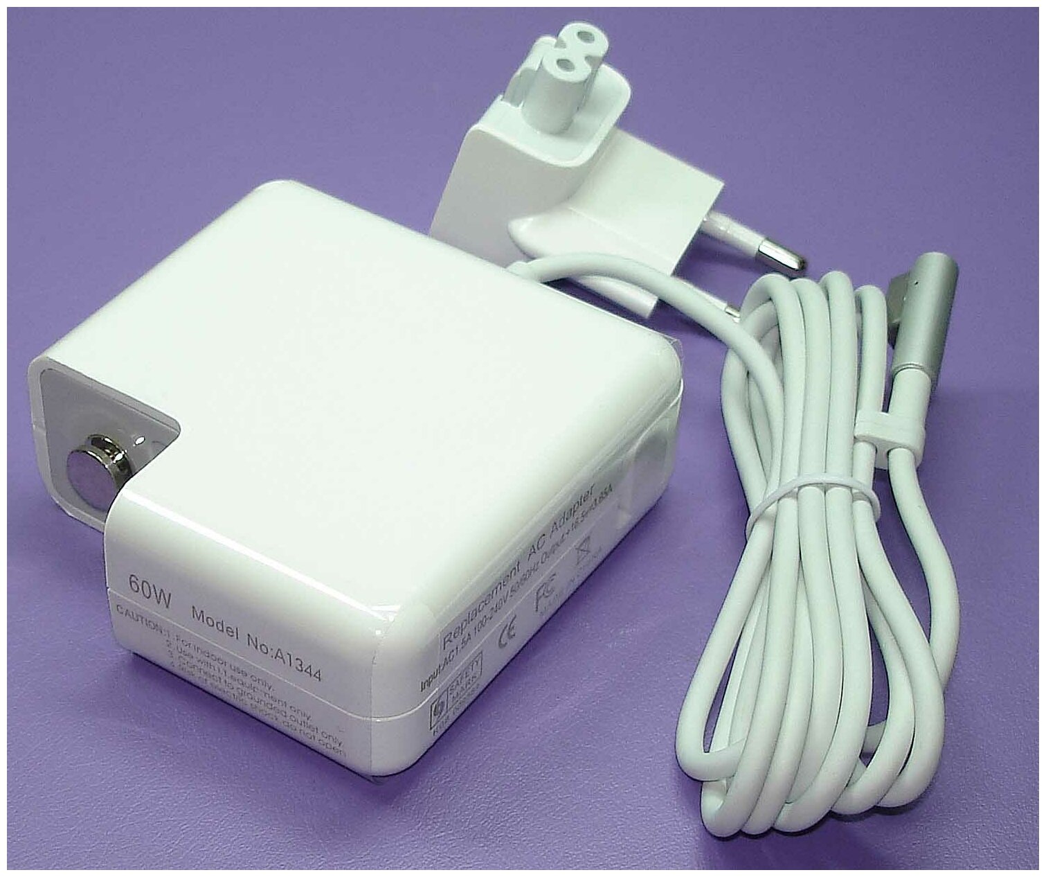 Блок питания (сетевой адаптер) для ноутбуков Apple 16.5V 3.65A 60W MagSafe L-shape REPLACEMENT