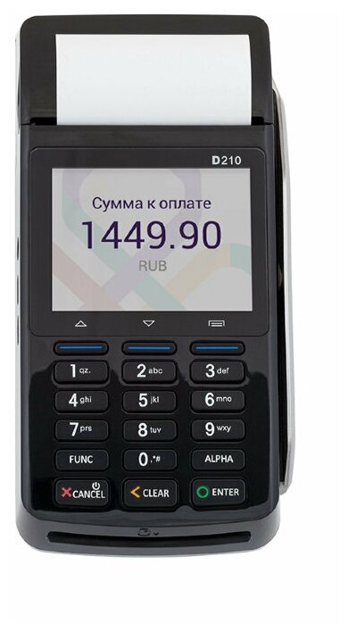 Pos-терминал PAX D210 E (WI-FI/BT/CTLS)