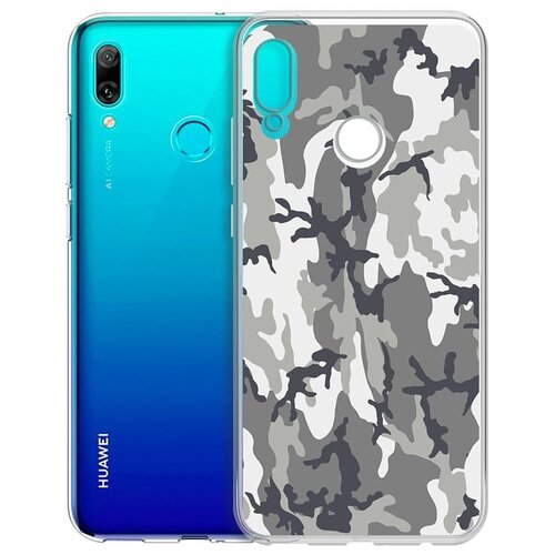 Чехол-накладка Krutoff Clear Case Камуфляж серый для Huawei P Smart (2019)/Honor 10 Lite (2019) чехол накладка krutoff clear case женский день листья паттерн для huawei p smart 2019 honor 10 lite 2019