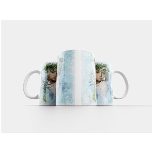 фото Кружка "подснежник, весна, белый" 320 мл lotsprints