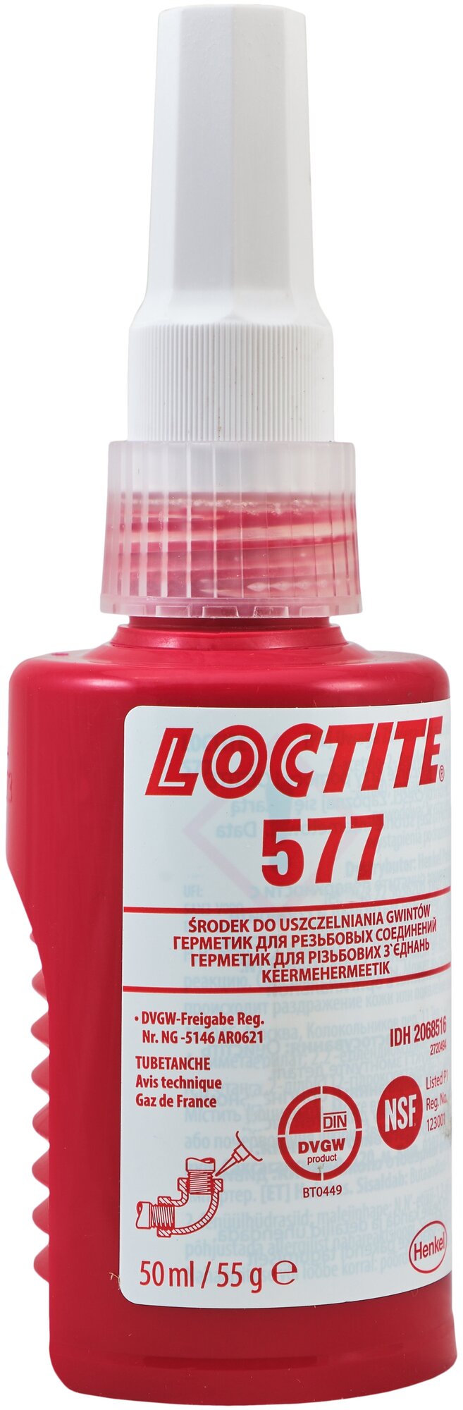 Loctite 577 50мл (уплотнитель резьбовой, гелеобразный для неактивных металлов) original - фотография № 1