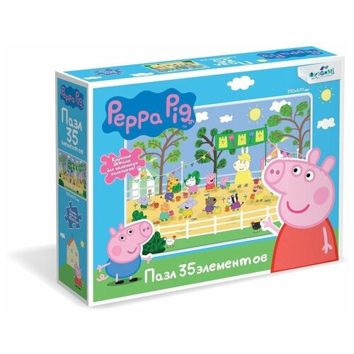 Пазл 35эл maxi Peppa Pig. Летние игры