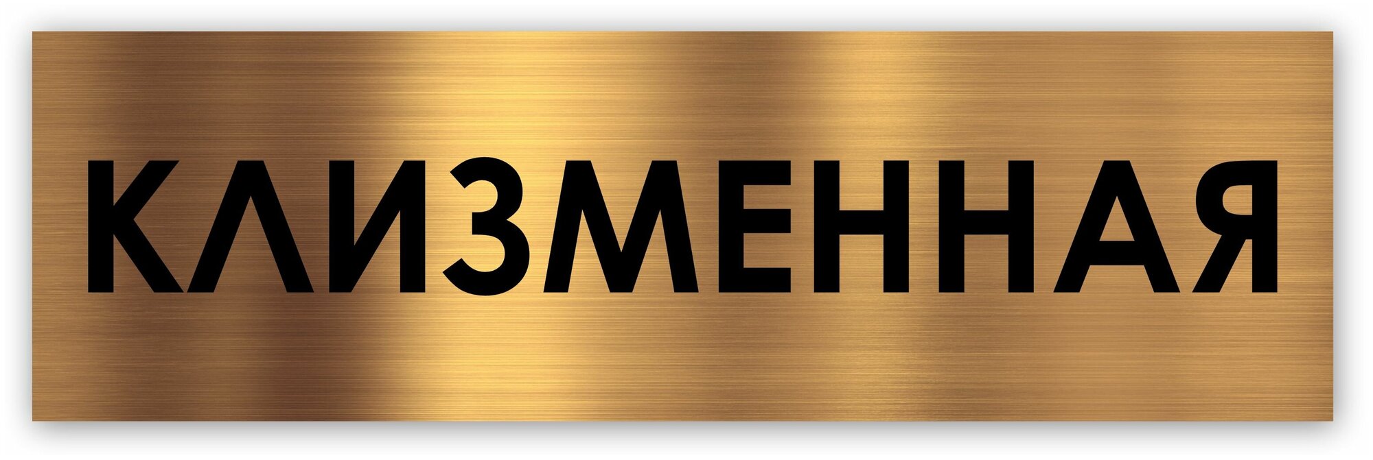 Клизменная табличка на дверь Standart 250*75*15 мм.