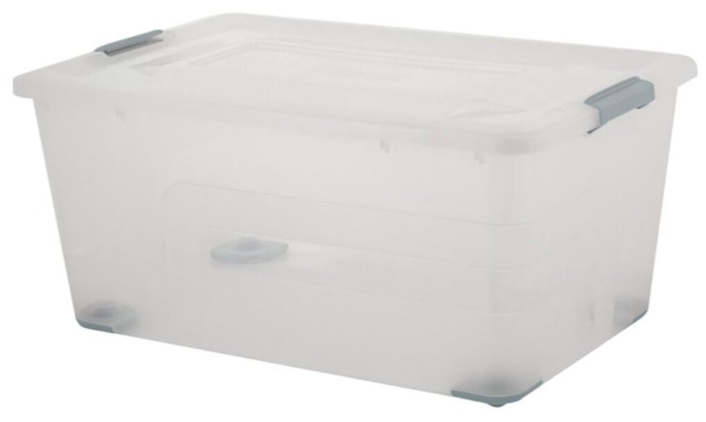 фото Ящик для хранения Plast Team Bergen, 40 л, прозрачный