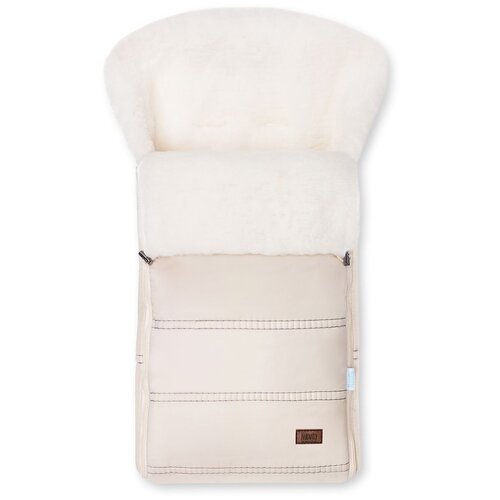 фото Конверт-мешок nuovita alpino bianco меховой 85 см crema/кремовый