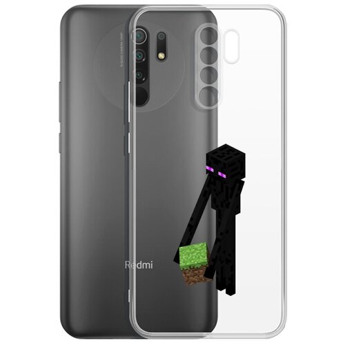 чехол накладка krutoff clear case эндермен для realme c15 Чехол-накладка Krutoff Clear Case Эндермен для Xiaomi Redmi 9