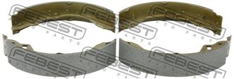 Барабанные тормозные колодки задние FEBEST 0502-BJR для Mazda 323, Mazda Familia, Mazda Protege (4 шт.)