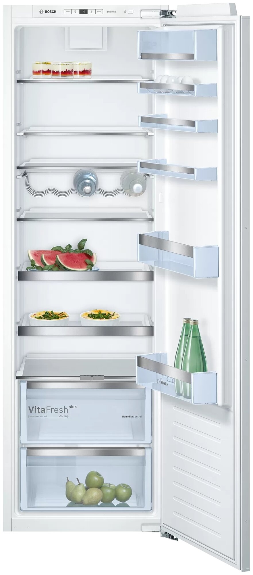 Встраиваемый холодильник Bosch KIR81AF20R, серебристый