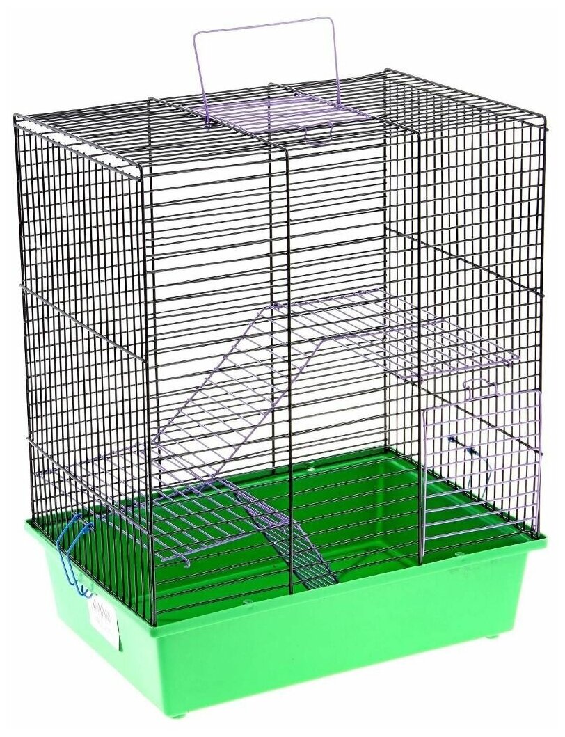 Клетка для грызунов Вака 3-х ярусная, 385х275х435мм