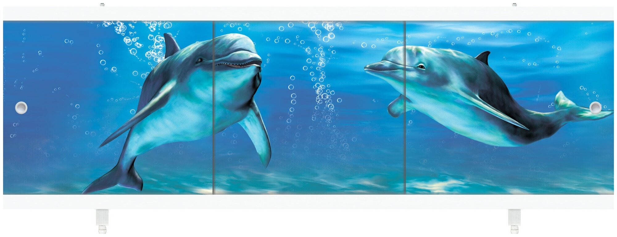 Экран под ванну Ультра легкий АРТ Дельфины 1,48