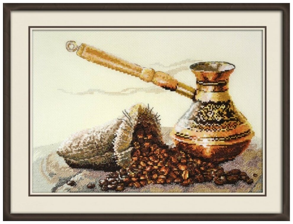 Запах кофе #880 Овен Набор для вышивания 33 x 22 см Счетный крест