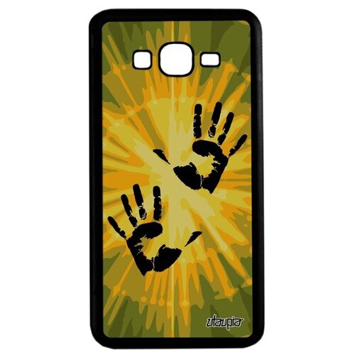 фото Защитный чехол на телефон // samsung galaxy grand prime // "отпечаток ладони" rasta раста, utaupia, желтый