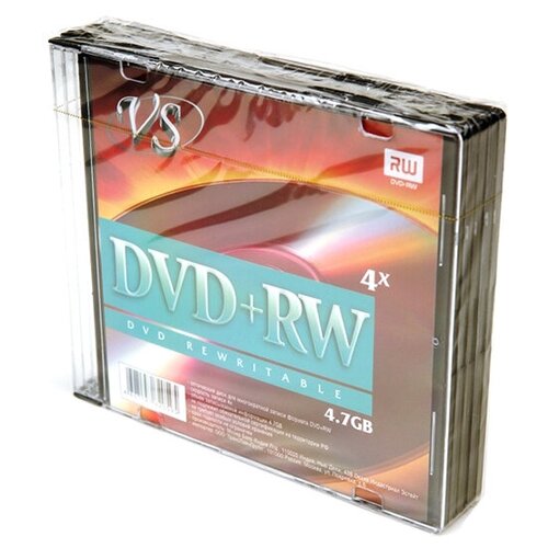 VS Диск DVD+RW VS 4.7Gb, 1шт