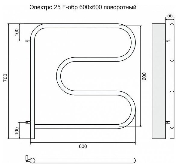 Электрический полотенцесушитель Terminus - фото №4