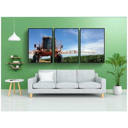 фото Набор модулных постеров для интерьера "яд, брызг, сельское хозяйство" 60x90 см. в тубусе, без рамки lotsprints