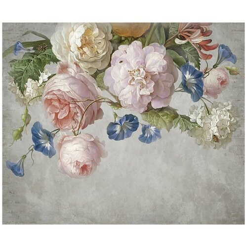 Фотообои Уютная стена Шедевральные цветы 320х270 см Виниловые Бесшовные единым полотном 11240₽